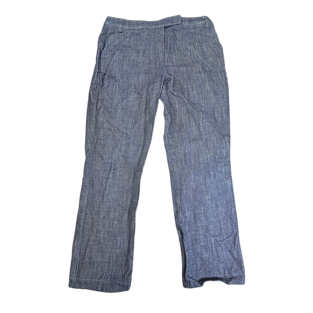 FCUK Jeans Pants Women 8 Blue Denim Straight Leg Trousers 100% Cotton Mid Rise